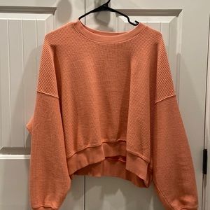 Aerie new love corded cropped sweatshirt